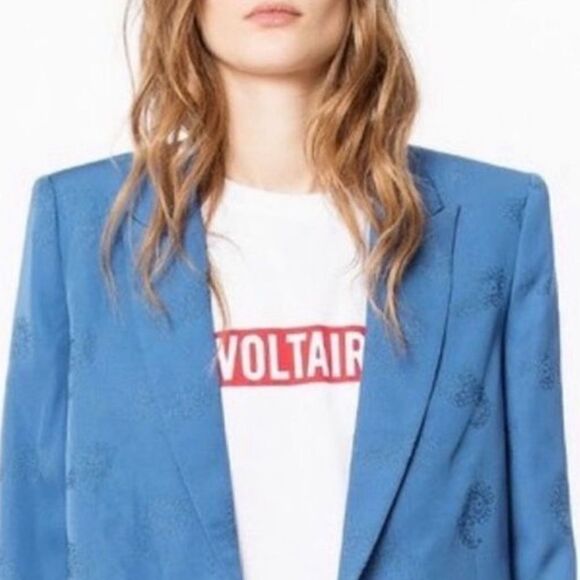 New Zadig & Voltaire Victor Paisley Blazer Small/ Fr 36 - Picture 4 of 16